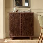 Pierce &amp; Ward Wave Burl Bar Cabinet (32")