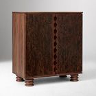 Pierce &amp; Ward Wave Burl Bar Cabinet (32")