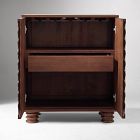 Pierce &amp; Ward Wave Burl Bar Cabinet (32")