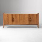 Pierce &amp; Ward Ball Foot Wood Media Console (70")