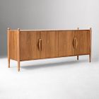 Pierce &amp; Ward Ball Foot Wood Media Console (70")
