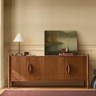 Pierce &amp; Ward Ball Foot Wood Media Console (70")