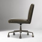 Eliska Armless Leather Desk Chair