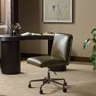 Eliska Armless Leather Desk Chair