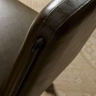 Eliska Armless Leather Desk Chair