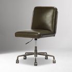 Eliska Armless Leather Desk Chair