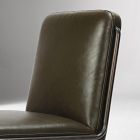 Eliska Armless Leather Desk Chair