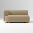 Open Box: Laurent Left-Arm 2 Seater Sofa - Performance Marled Basketweave Camel, Cool Walnut