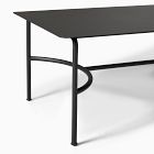 Lagos Dining Table (86") &amp; Porto Aluminum Dining Chairs Set