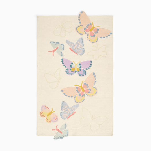 Flying Butterfly Wool Rug by West Elm