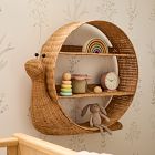 Snail Rattan Shelf (28")