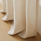 Custom Size Sheer European Flax Linen Curtain - Natural Flax