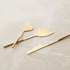 Hammered Metal Cheese Knives (Set of 3)