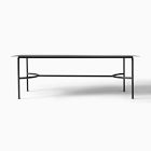 Lagos Dining Table (86") &amp; Porto Aluminum Dining Chairs Set