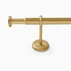 Open Box: Elyse Rounded Adjustable Rod (48"-88") - Antique Brass