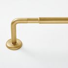 Open Box: Elyse Rounded Adjustable Blackout Curtain Rod (108"-144") - Antique Brass