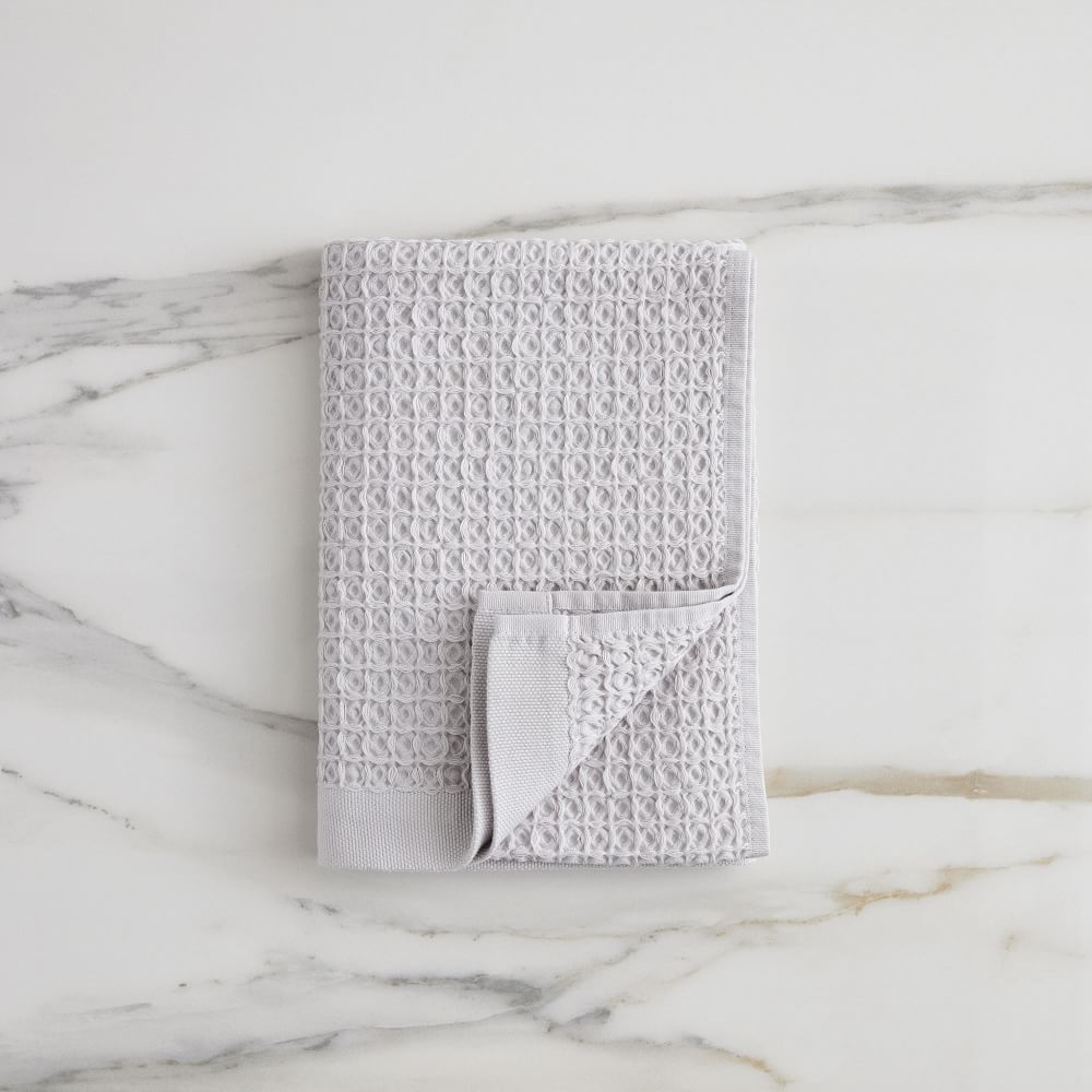 Waffle Towel Sets - Frost Gray, Set of 4 - (4 Bath Towels)