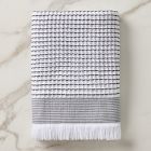 Open Box: Two-Tone Waffle Towel, Bath Towel - Charcoal
