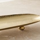 Hammered Metal Baguette Tray