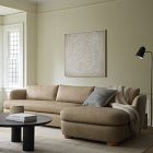 Leroy Leather 2-Piece Chaise Sectional (110.5")