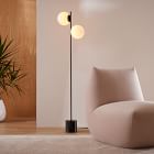 Sphere &amp; Stem 2-Light Floor Lamp (62")