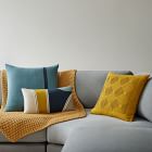 Crewel Silk Pillow Covers &amp; Throw Set