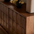 Carved Pattern Solid Wood 6-Drawer Dresser (62")