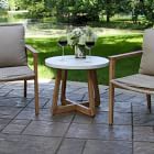 Solid Eucalyptus Outdoor Side Table (20")