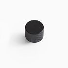 Knurled Drawer Hardware - Matte Black