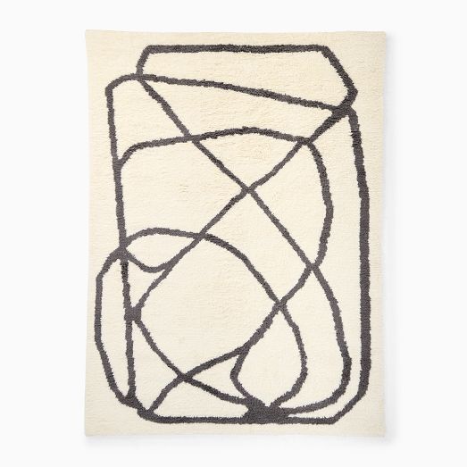 Scribble Shag Wool Rug by West Elm