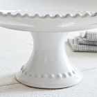 Costa Nova Pearl White Stoneware Cake Stand