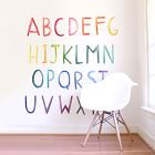 Mej Mej Uppercase Rainbow Letters Peel &amp; Stick Wall Decals