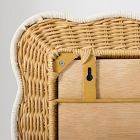 Scallop Rattan Mirror (18"Wx24"H)