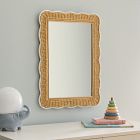 Scallop Rattan Mirror (18"Wx24"H)