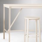 Tandem Worktable (72"), Desk (60"), File Cabinet (16") &amp; Work Stool Set
