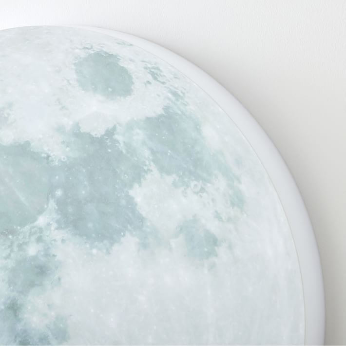 【ジャンク品】West Elm 月形照明 ムーンライト Lit Acrylic Moon (20