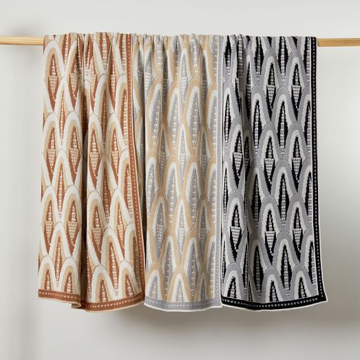 Made*Here New York Deco Skyscraper Cotton Throw by West Elm