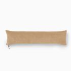 Open Box: Classic Cotton Velvet Pillow Cover with Exposed Zipper (12" x 46") - Dark Sandalwood