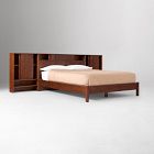 Collins Solid Wood Storage Headboard Bed with Cabinets
