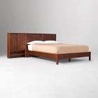 Collins Solid Wood Storage Headboard Bed with Cabinets