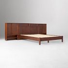 Collins Solid Wood Storage Headboard Bed with Cabinets