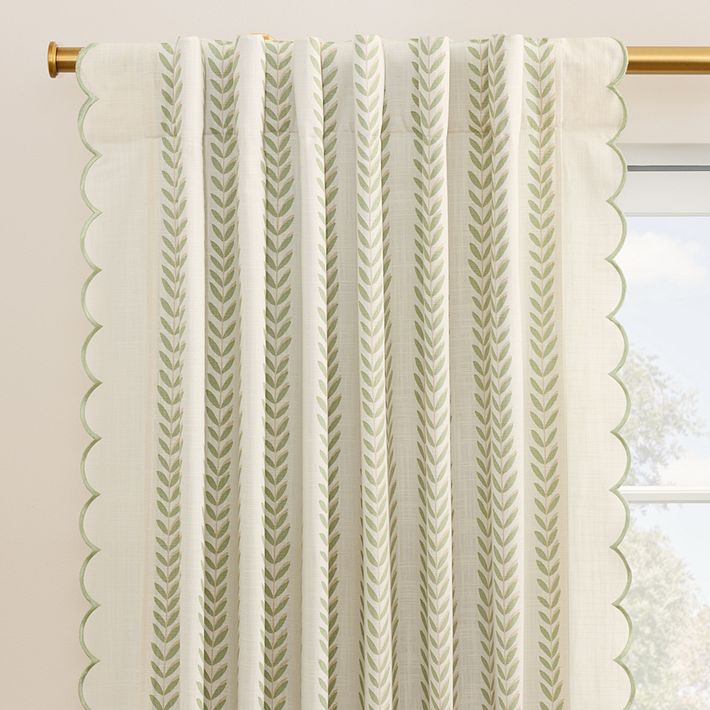 Joseph Altuzarra Vines Stripe Curtain | West Elm