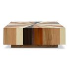 Zora Solid Mahogany Square Coffee Table (43")
