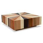Zora Solid Mahogany Square Coffee Table (43")