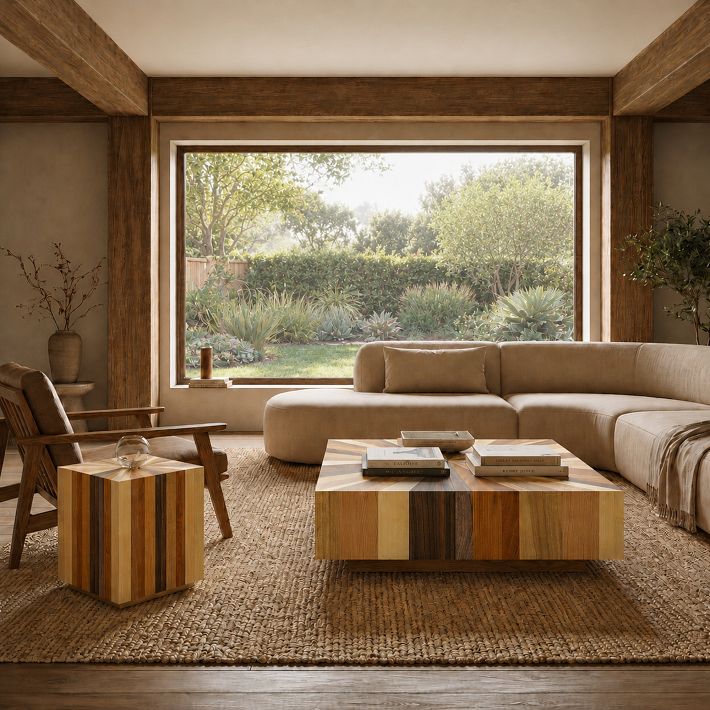 Zora Solid Mahogany Coffee Table 43