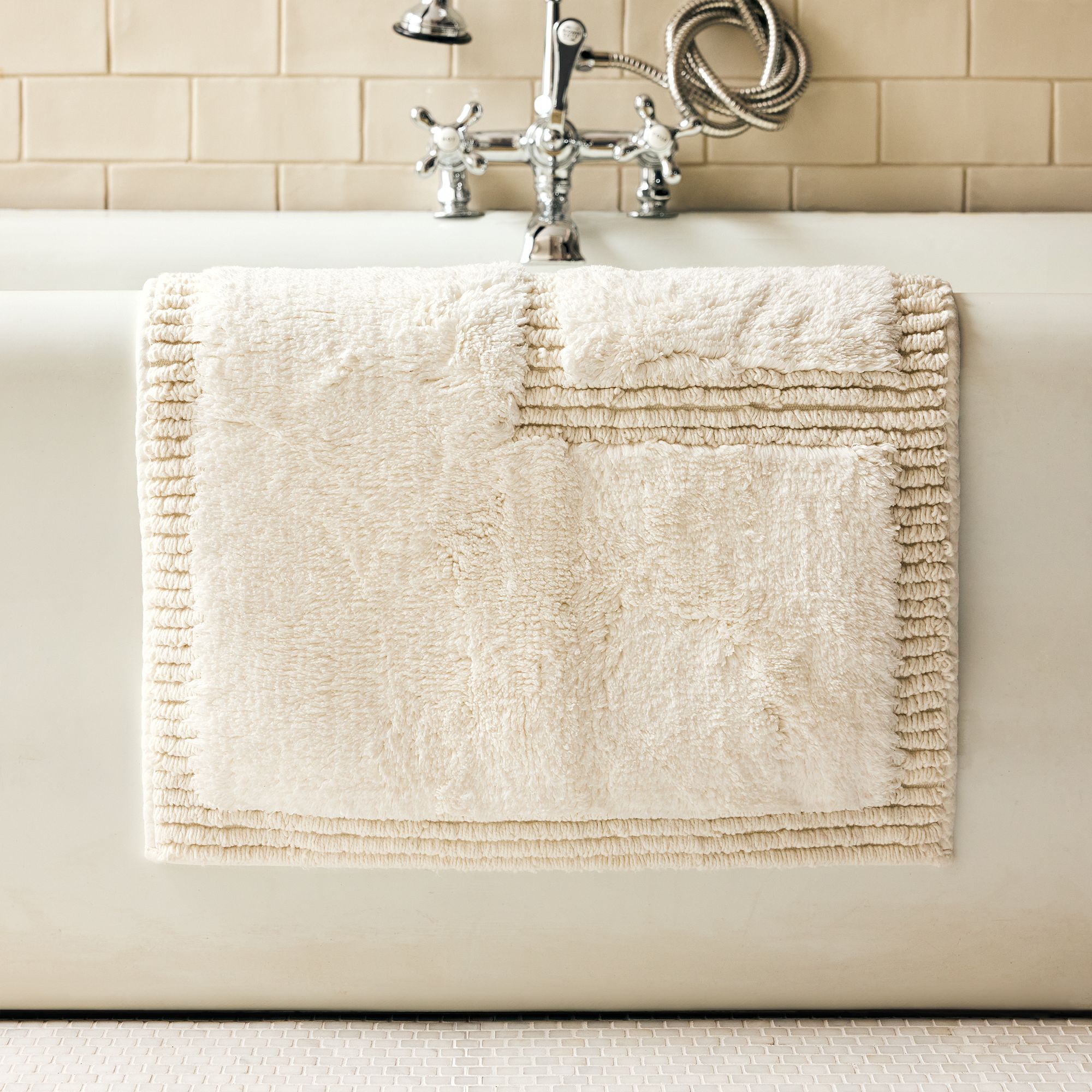 Stacked Shapes Bath Mat by West Elm
