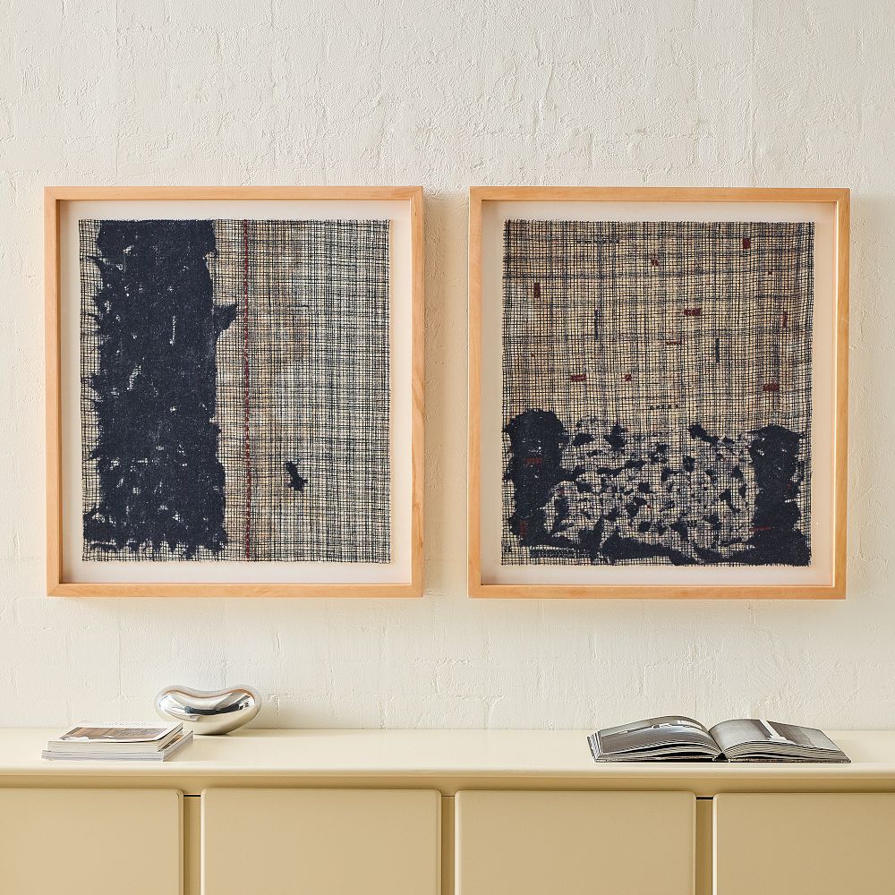 Embroidered Lines Wall Art by West Elm
