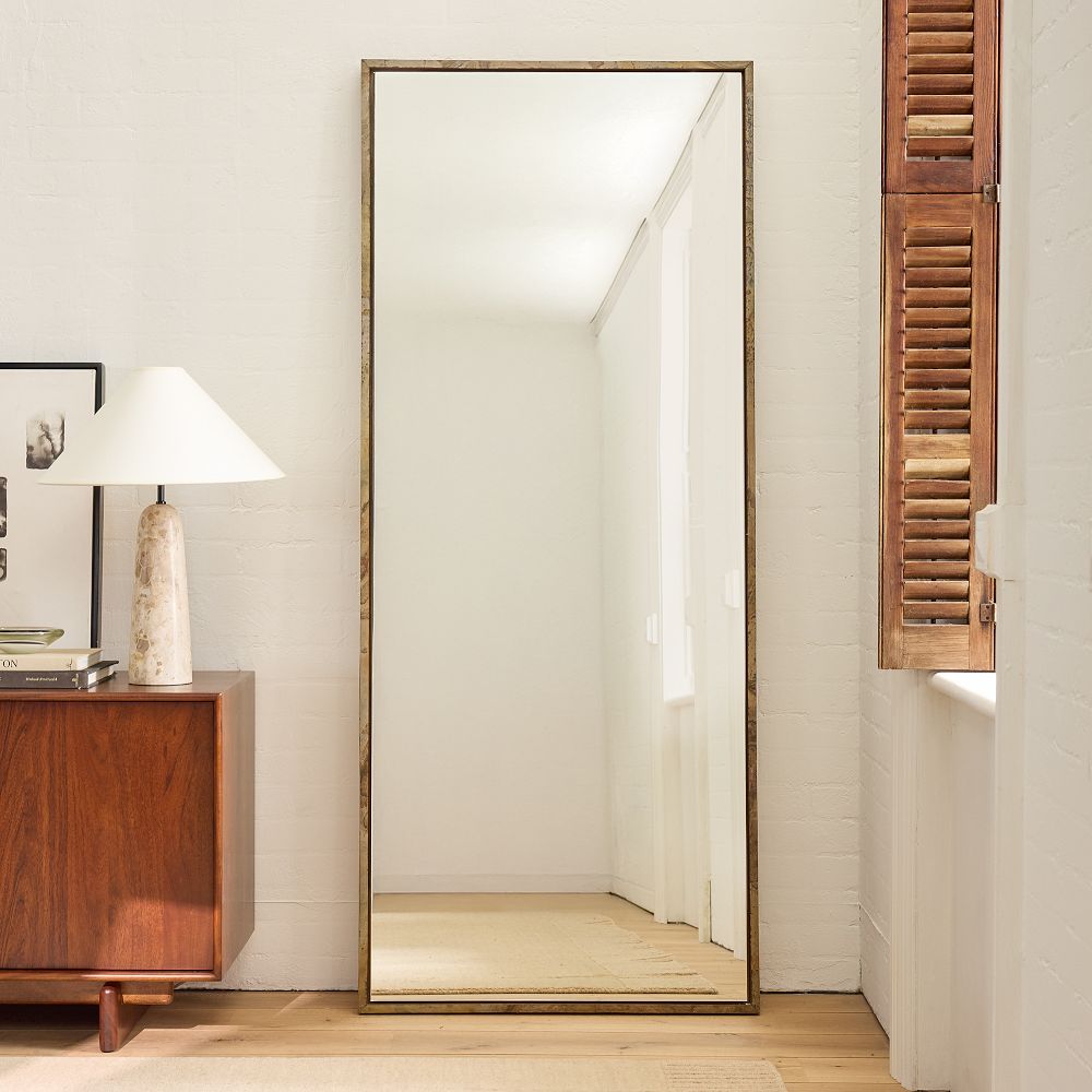 Stone Veneer Floor Mirror by West Elm