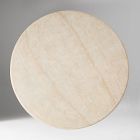Menorca Faux Travertine Outdoor Round Dining Table (60")