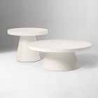 Concrete Pedestal Outdoor Nesting Coffee Tables (24"&ndash;44")